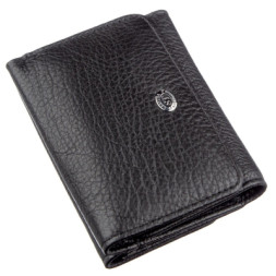 Гаманець ST Leather Зі шкіри Чорний (18886)
