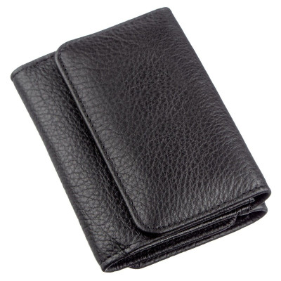 Гаманець ST Leather Зі шкіри Чорний (18886)