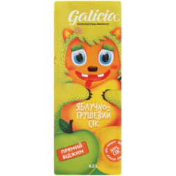 Сік дитячий Galicia Яблучно-грушевий пастеризований 200 мл (4820209560411)
