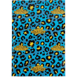 Книга записна Axent Leopard А4 у твердій обкладинці 96 аркуші клітинка, блакитна (8422-554-A)