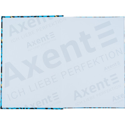 Книга записна Axent Leopard А4 у твердій обкладинці 96 аркуші клітинка, блакитна (8422-554-A)