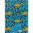 Книга записна Axent Leopard А4 у твердій обкладинці 96 аркуші клітинка, блакитна (8422-554-A)