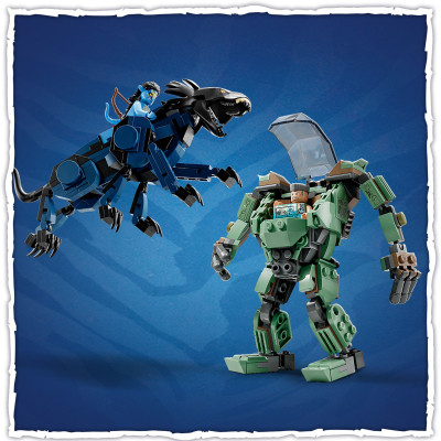 Конструктор LEGO Avatar Нейтірі та Танатор проти Куарітча у скафандрі УМП 560 деталей (75571)