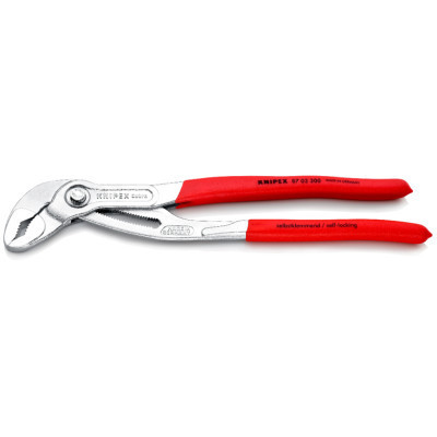 Кліщі KNIPEX сантехнічні Cobra, хромовані (87 03 300)