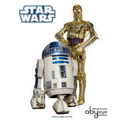 Стікер-наклейка ABYstyle Star Wars — R2-D2/C3PO 16х11 см / 2 аркуші (ABYDCO160)