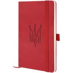 Книга записна Axent Partner Soft Skin Воля 125x195 мм, 96 аркушів, клітинка, червона (8616-06-6-A)