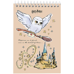 Блокнот Kite з магнітною закладкою Harry Potter А5, 60 аркушів, клітинка (HP25-196)