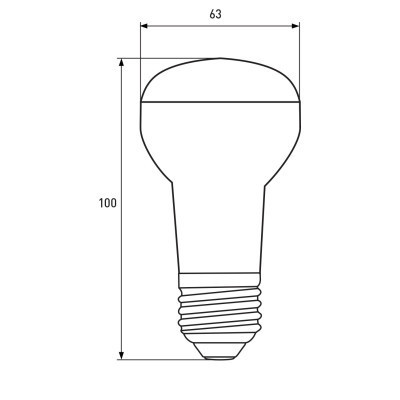 Лампочка Eurolamp LED R63 9W E27 4000K 220V (LED-R63-09274(P))