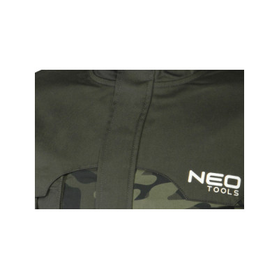 Куртка робоча Neo Tools CAMO, розмір S (48), 255 г/м2, високий комір, кишені на блис (81-211-S)