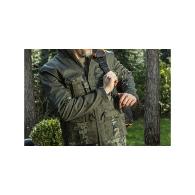 Куртка робоча Neo Tools CAMO, розмір S (48), 255 г/м2, високий комір, кишені на блис (81-211-S)