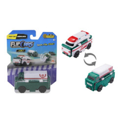 Машина Flip Cars 2 в 1 Вантажівка і Швидка допомога (EU463875-39)