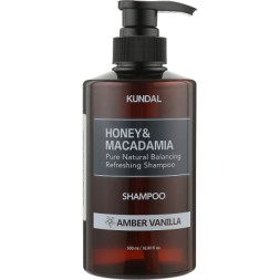 Шампунь Kundal Honey &amp; Macadamia Nature Shampoo Amber Vanilla 500 мл (8809568742047)