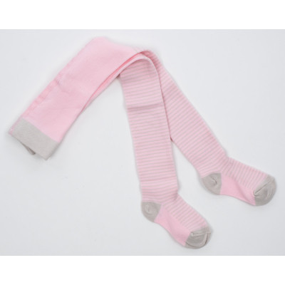 Колготки дитячі BNM у смужку (M0C0301-1445-1G-pinkgray)
