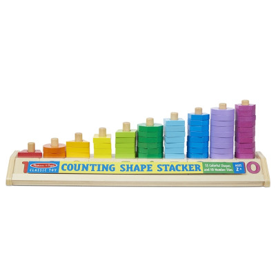 Розвиваюча іграшка Melissa&amp;Doug Дерев&#039;яний сортувальник Колір, форма, рахунок (MD19275)