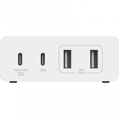 Зарядний пристрій Belkin Home Charger 108W GAN Dual USB-С/USB-A (WCH010VFWH)