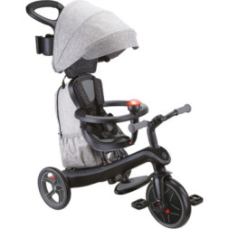 Дитячий велосипед Globber Explorer trike Deluxe play 4 в 1 чорно-сірий (636-120)