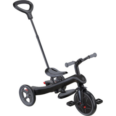 Дитячий велосипед Globber Explorer trike Deluxe play 4 в 1 чорно-сірий (636-120)