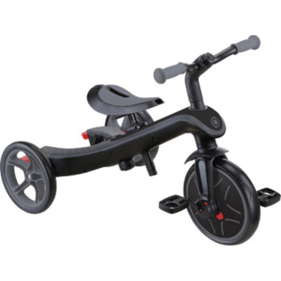 Дитячий велосипед Globber Explorer trike Deluxe play 4 в 1 чорно-сірий (636-120)