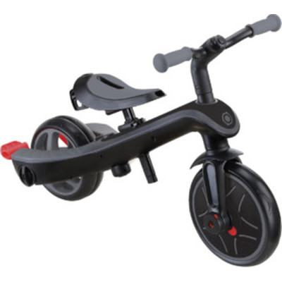 Дитячий велосипед Globber Explorer trike Deluxe play 4 в 1 чорно-сірий (636-120)