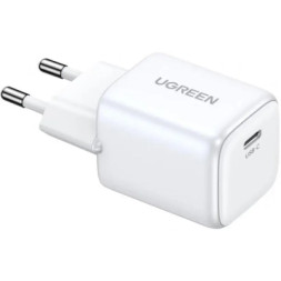 Зарядний пристрій Ugreen USB-C PD20W GaN CD318 white (15324)