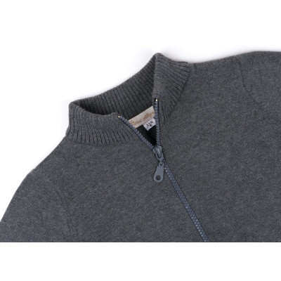 Кофта дитяча Na на блискавці в&#039;язана (AFB1213-116B-gray)