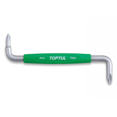 Викрутка Toptul вороток хрестова S-подібна PH1xPH2 (FBKA0102)
