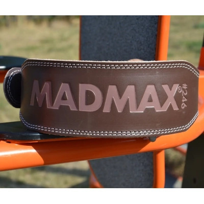 Атлетичний пояс MadMax MFB-246 Full leather шкіряний Chocolate Brown M (MFB-246_M)