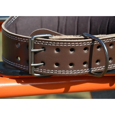 Атлетичний пояс MadMax MFB-246 Full leather шкіряний Chocolate Brown M (MFB-246_M)