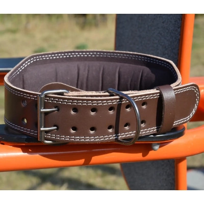 Атлетичний пояс MadMax MFB-246 Full leather шкіряний Chocolate Brown M (MFB-246_M)