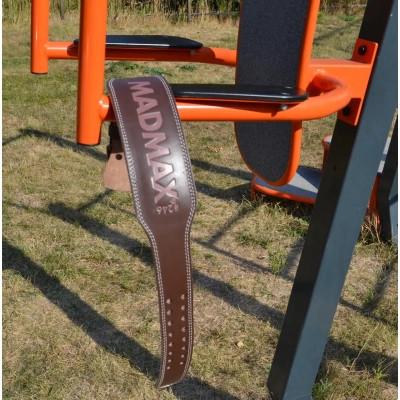 Атлетичний пояс MadMax MFB-246 Full leather шкіряний Chocolate Brown M (MFB-246_M)