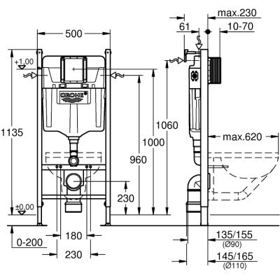 Інсталяція Grohe QuickFix 38971000 (CV030562)