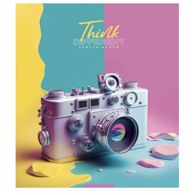 Зошит Школярик Think different 96 аркушів лінія (096-3395L)