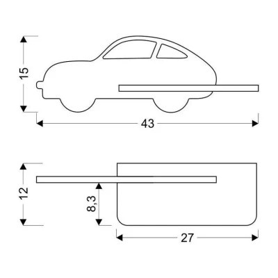 Світильник Candellux CAR (21-85092)