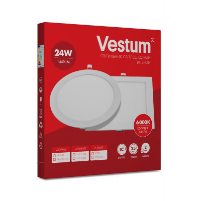 Світильник Vestum LED 24W 6000K 220V (1-VS-5106)
