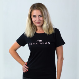 Футболка Sol's Imperial Women 190 I'am Ukrainian чорний S (11502309/138S)