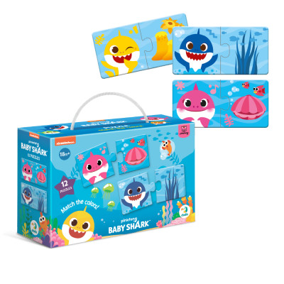 Пазл DoDo Дуо Baby Shark. З&#039;єднай кольори (200586)