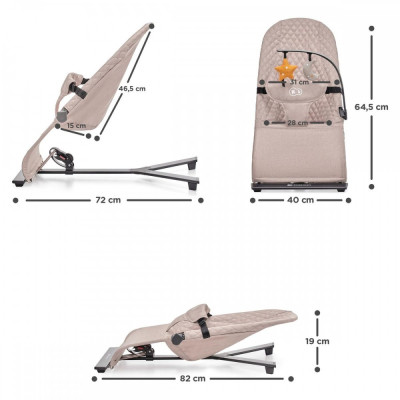 Крісло-гойдалка Kinderkraft Mimi Beige (5902533920969)