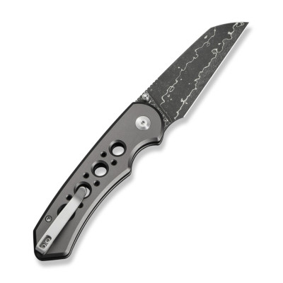 Ніж Civivi Pragma Prime, Damascus, сірий алюміній (C24067-DS1)