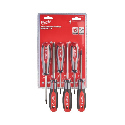 Набір викруток Milwaukee магнітних з тригранною рукояткою TORX 6шт) (4932471809)