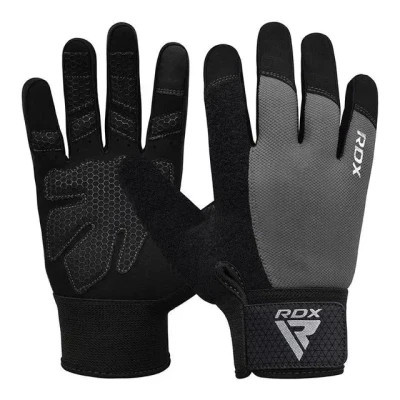 Рукавички для фітнесу RDX W1 Full Finger Plus Grey L (WGA-W1FG-L+)