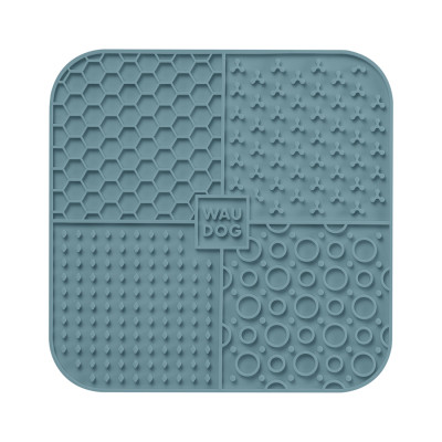 Універсальний посуд для тварин WAUDOG Silicone Килимок для злизування 19х19х1 см сірий (235211)