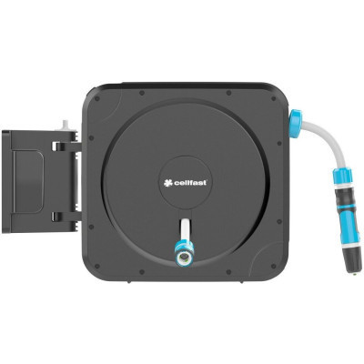 Шланг для поливу Cellfast на котушці ERGO, 20м+2м, шланга 1/2&quot;, комплект конекторів та зрошувач ERGO (55-410)