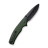 Ніж Sencut Slashkin Black Blade Green Micarta (S20066-3)