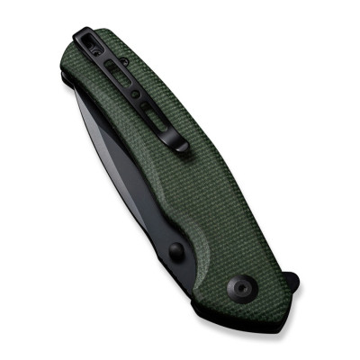 Ніж Sencut Slashkin Black Blade Green Micarta (S20066-3)