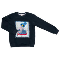 Кофта дитяча Breeze з дівчинкою (14449-152G-blue)