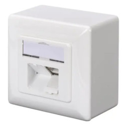 Комп'ютерна розетка Digitus 2xRJ45 FTP, для відкритої проводки (DN-9002-N)