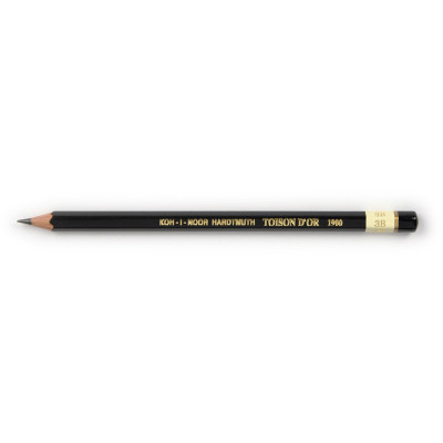 Олівець графітний Koh-i-Noor 3B Toison D&#039;or без гумки корпус Чорний (1900.3B)