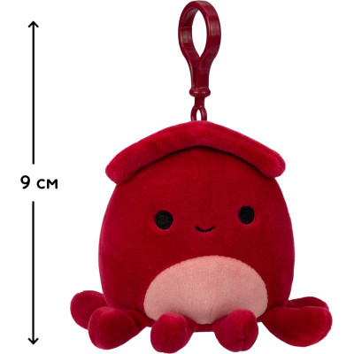 М&#039;яка іграшка Squishmallows на кліпсі – Кальмар Альтман 9 см (SQCP00146)