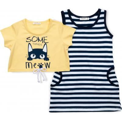 Плаття дитяче Breeze з котиком (14582-104G-yellow)