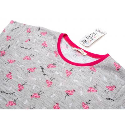 Піжама дитяча Breeze з фламінго (15778-134G-gray)